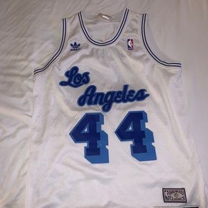 Retro Los Angeles Jerry West Throwback Jersey!